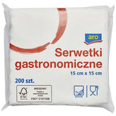 ARO GASTRONOMIE SERVIETTEN WEISS 15 X 15 CM 200 STÜCK 4 PACKUNGEN